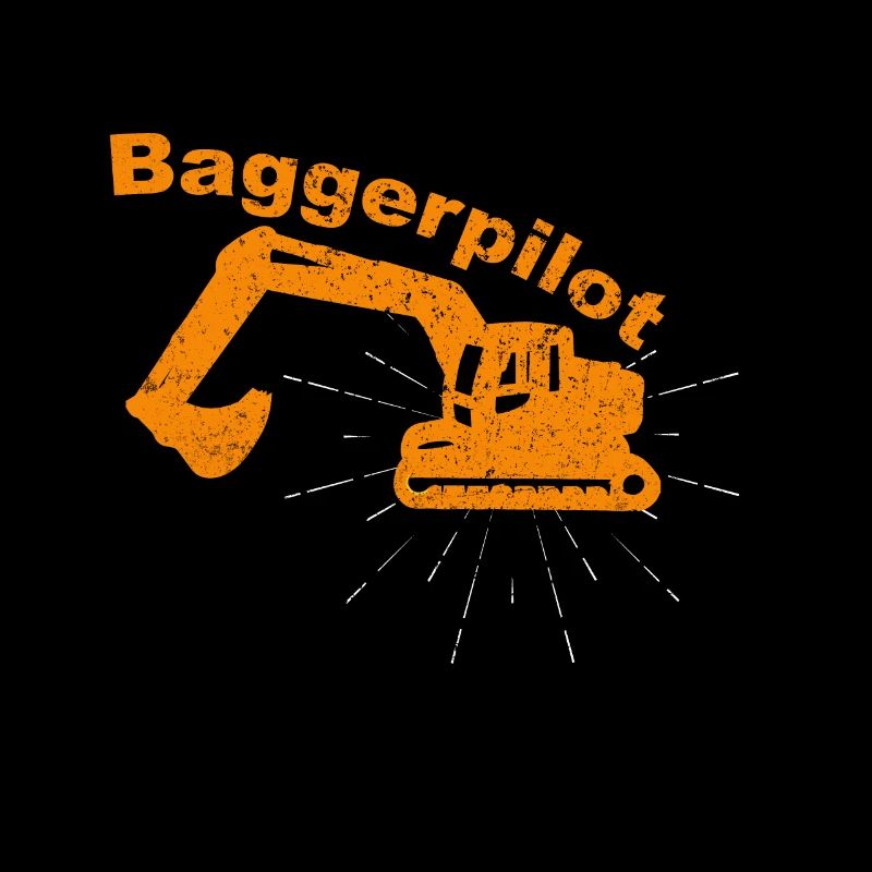 Lustiges Baggerfahrer Bagger Baggerführer baggern