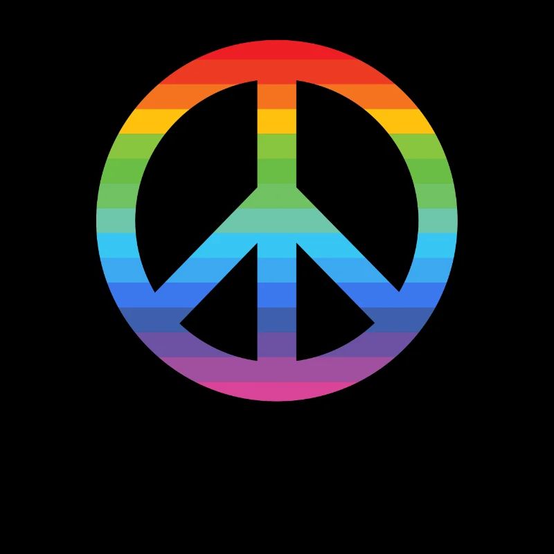 PEACE ZEICHEN LGBT PRIDE Hippie Kostüm
