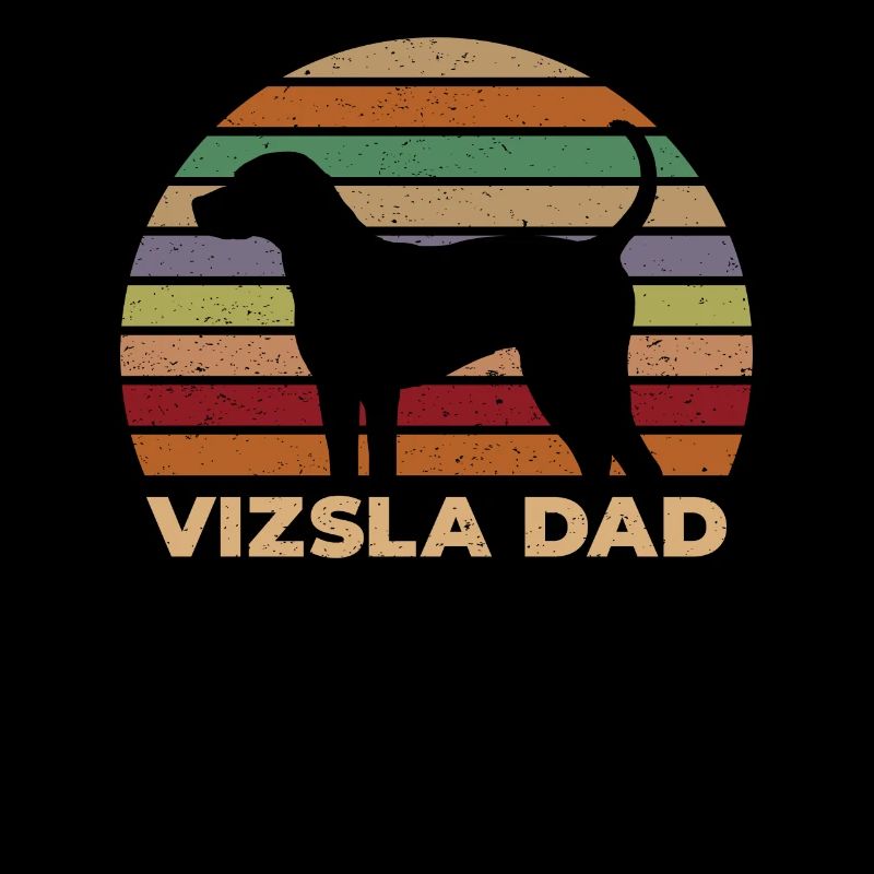 Retro Distressed Vizsla Dad