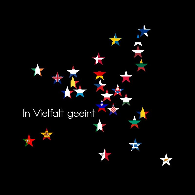 L’Europe Étoiles Drapeaux Uni dans la diversité