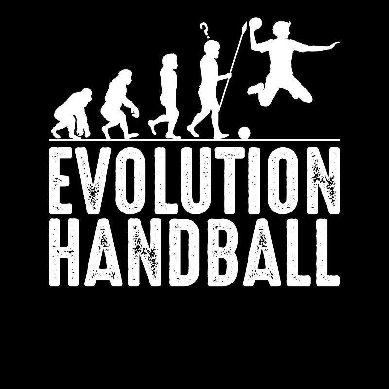Handball Evolution Handballer Silhouette Geschenk