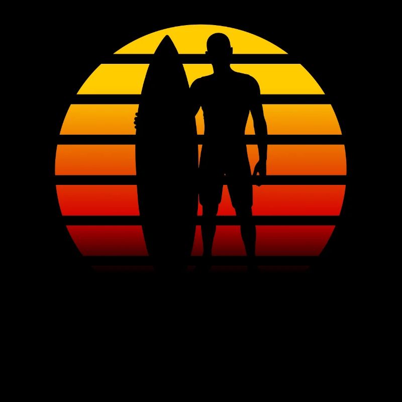 Design rétro surfeur