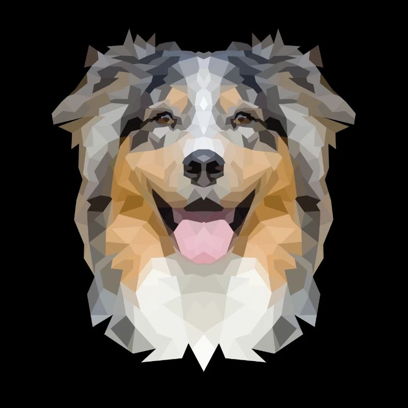 Australian Shepherd Polygon