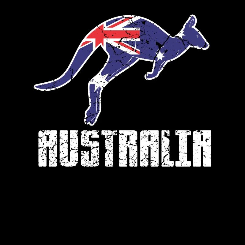 Australia Australian flag kangaroo
