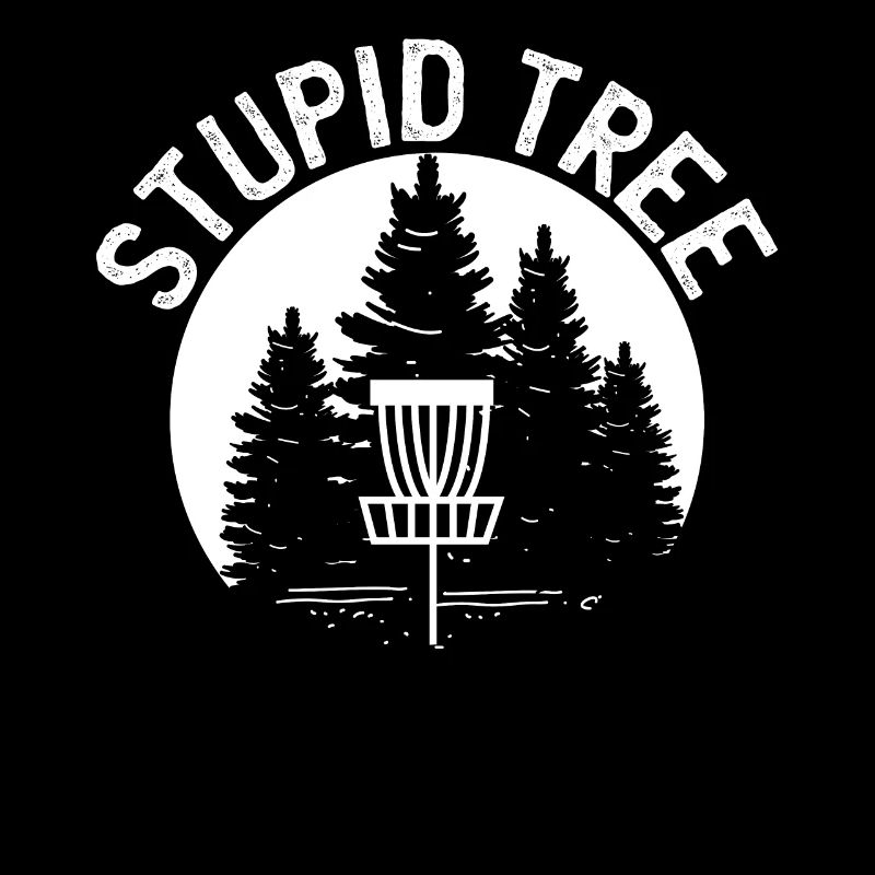 Dummer Baum - Distressed Disc Golf Designs