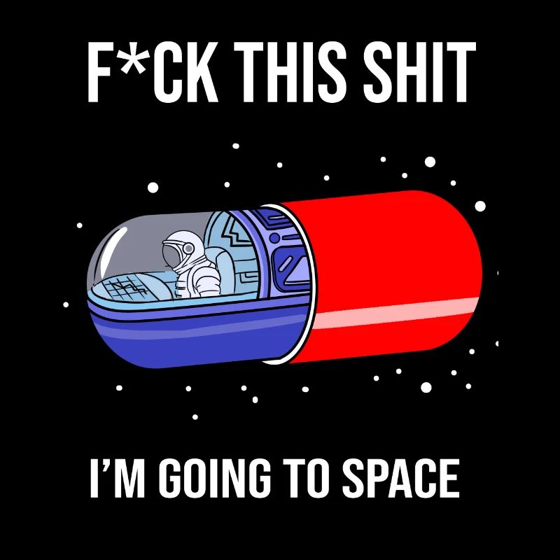 Astronaut in Mdma pill, high in space Goa fan