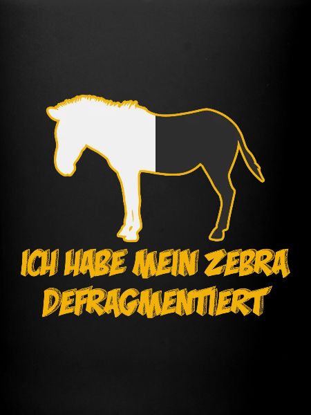 Zebra Defragmentiert Informatiker