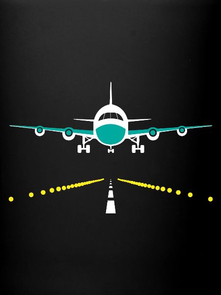 Avion atterrit, aéroport
