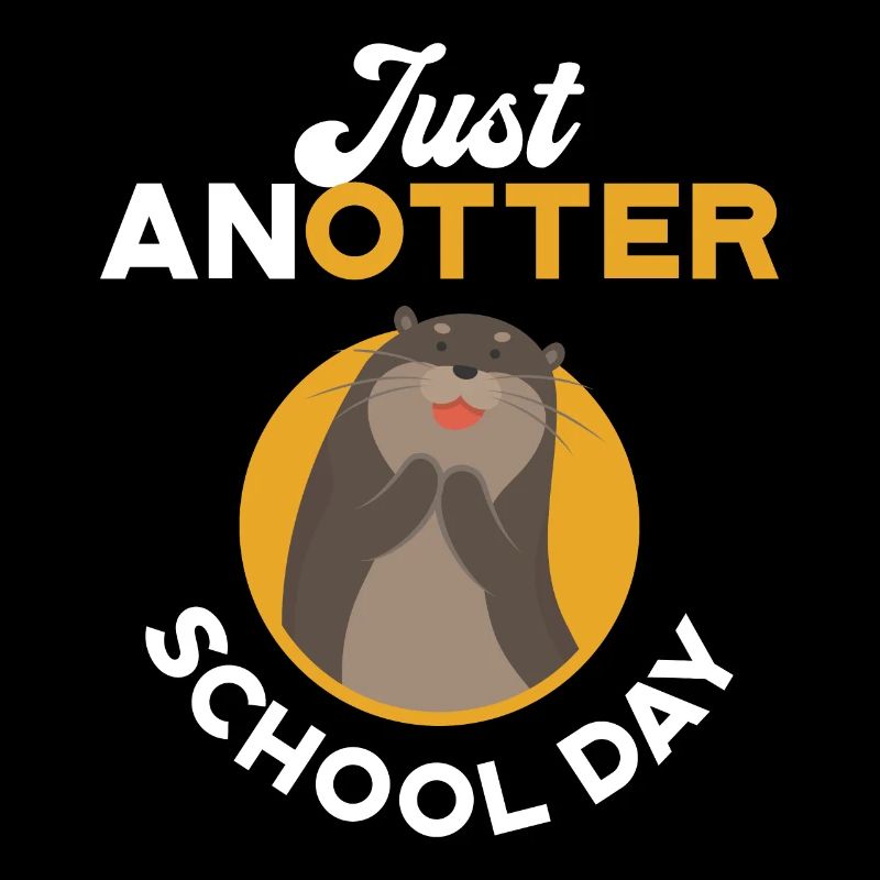 Nur Anotter School Day Grafik, Otter Tee,