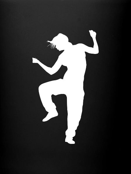Silhouette de danseuse danseuse