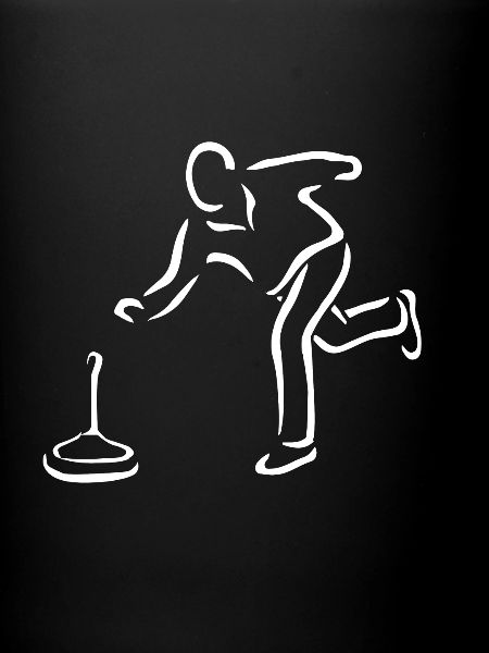 Stick shooting curling