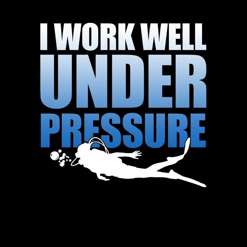 Diver I work well pressure scuba diving diver