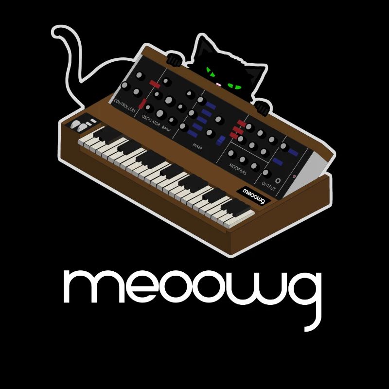 Chat synthétiseur drôle