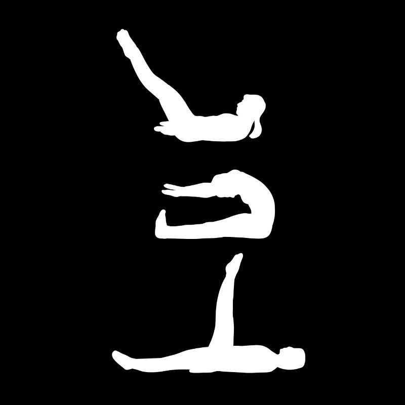 Silhouette de pilates