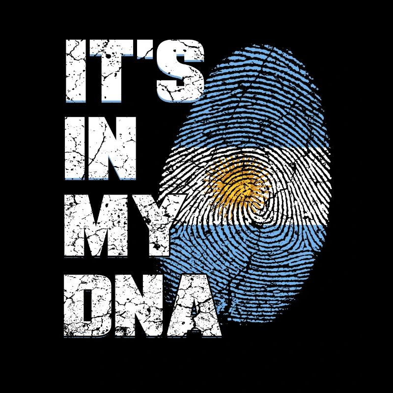 Argentinier Argentinien Flagge DNA