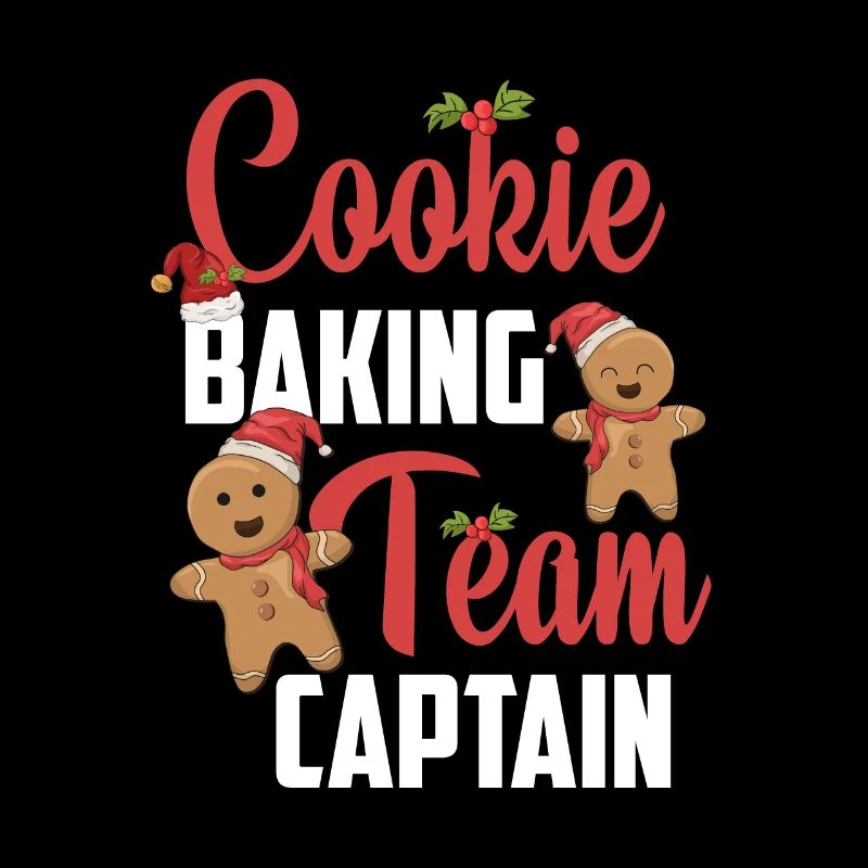 Cookie Baking Team Captain Gingerbread Christmas