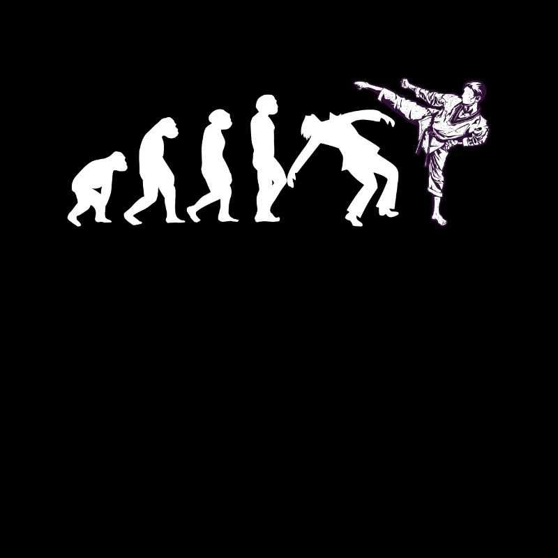 Evolution drôle de kickboxing de Karaté karaté taekwondo