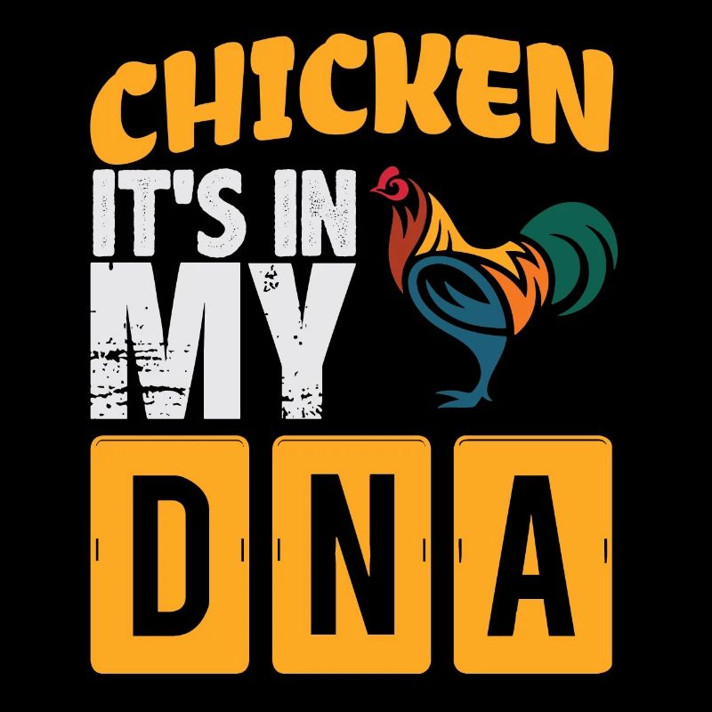 Poulets Dans mon ADN ! Idée cadeau, cadeau