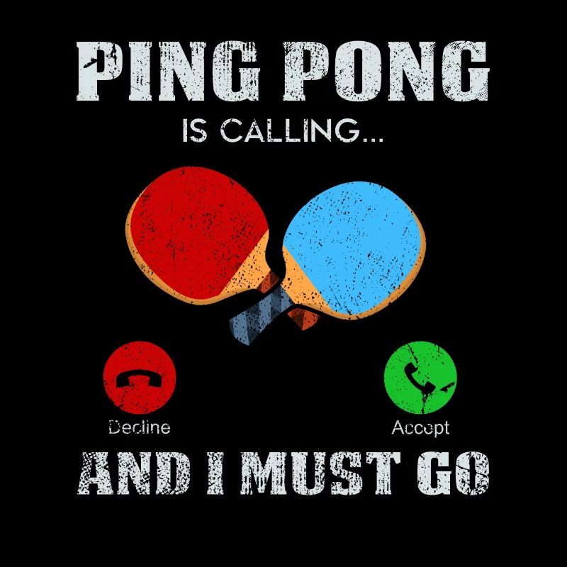 Idée de cadeau de ping-pong sur le ping-pong