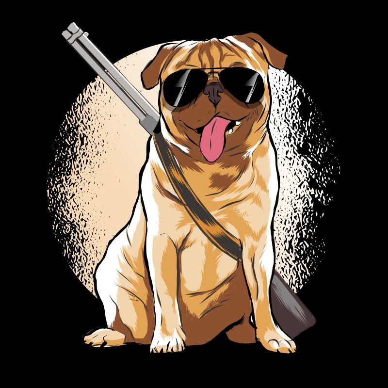 Mobs Jäger Hunde Tshirt