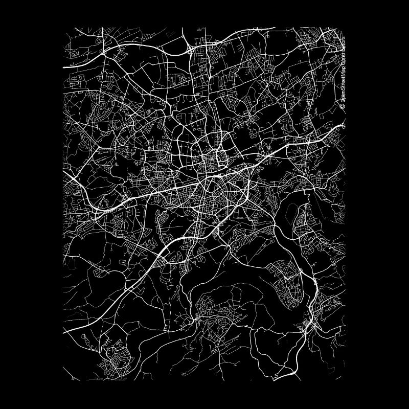 Minimal Essen Stadtplan und Straßen