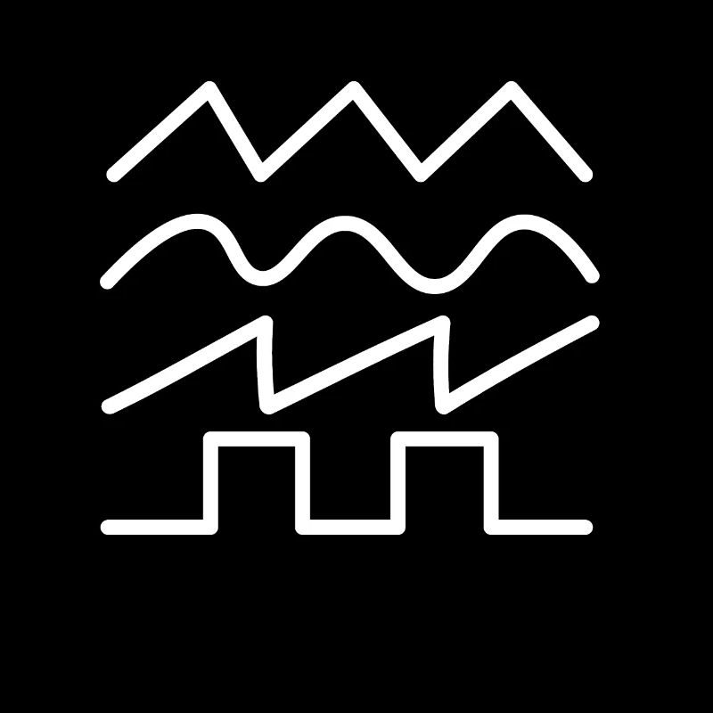 Electronics signals sine wave