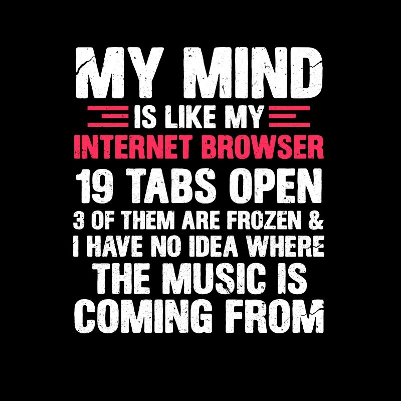 Cadeau de nerd de programmeur de pensée Internet