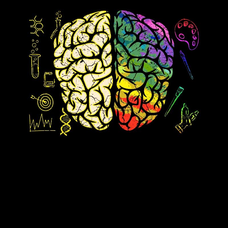 Brain Brain Brain Half Analytical Creative