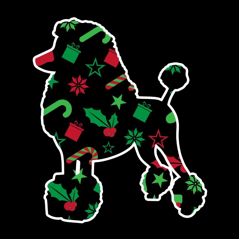 Noël drôle de caniche