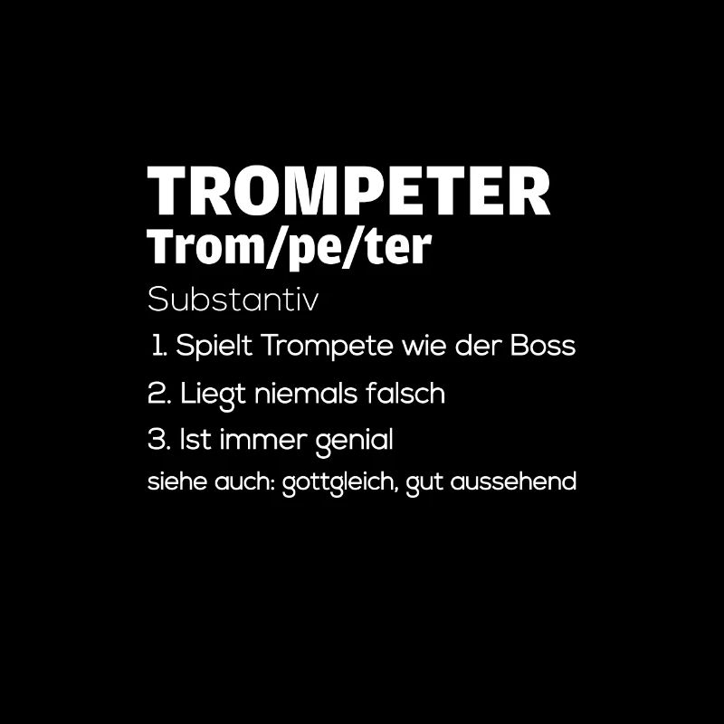 Trompete & Trompeter Musiker Band Chor Geschenk