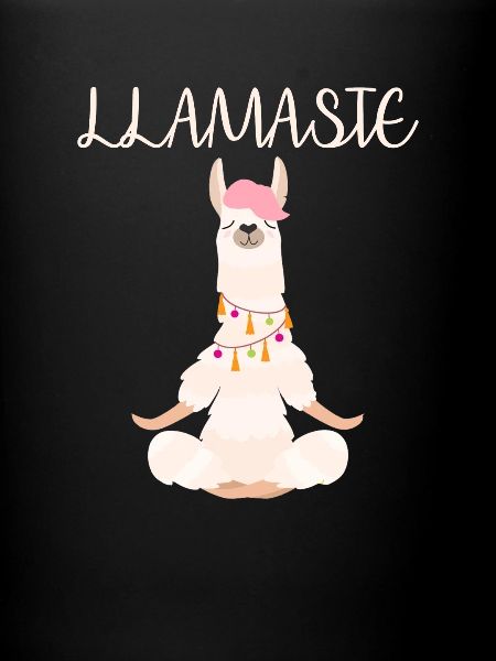 Funny Lama meditates