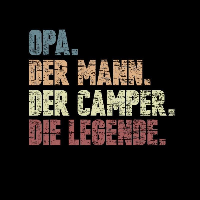 Opa Camper Wohnmobil Zelten Geschenk