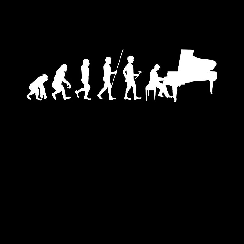 Tee shirt Pianiste Piano Evolution