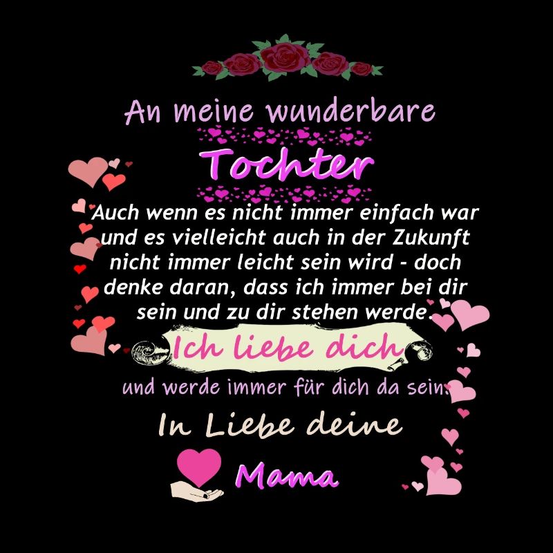 Wunderbarer Tochter Mutter Spruch