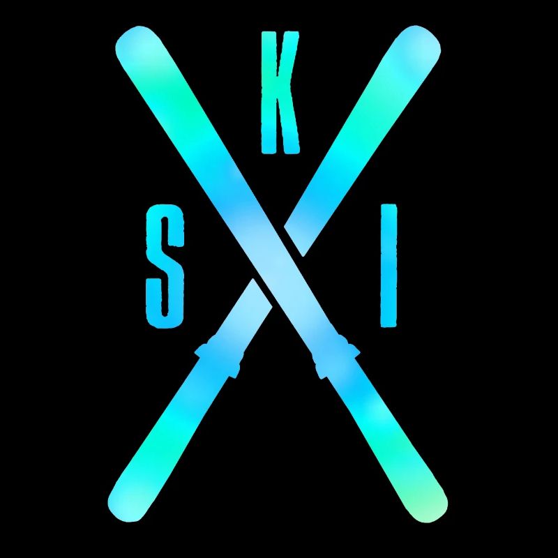 ski skiing skiing blue