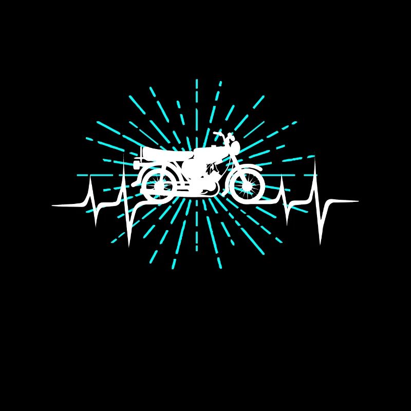 Simson Moped S51 Oldtimer Geschenk hellblau