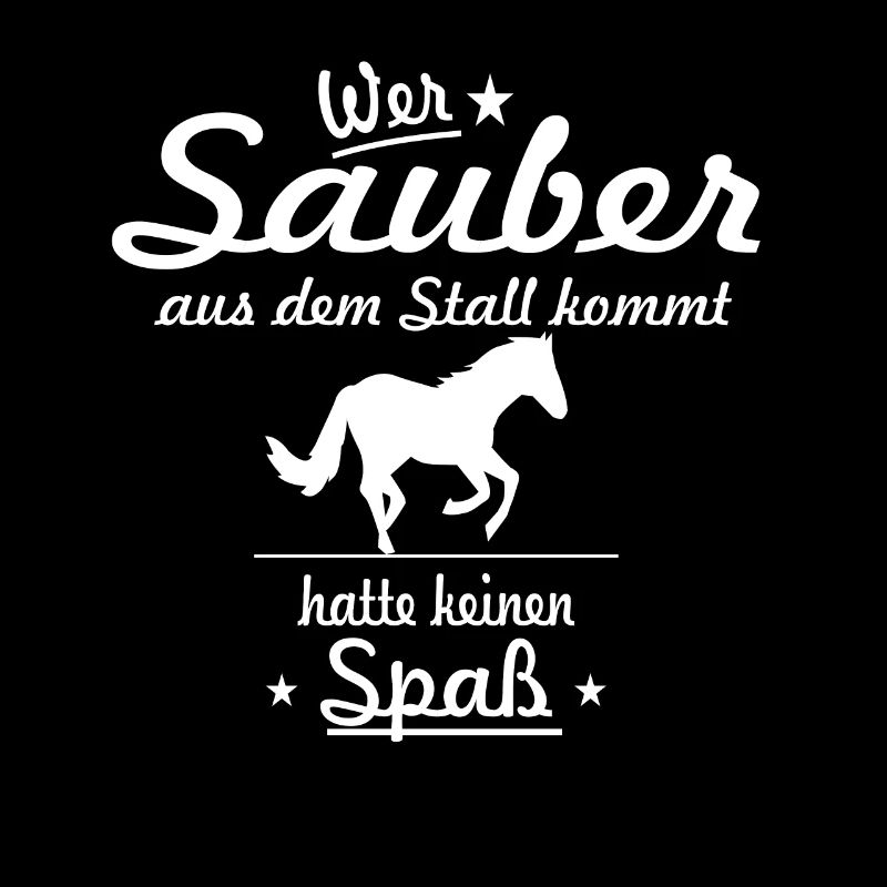 Quiconque sort du cheval propre et stable en disant