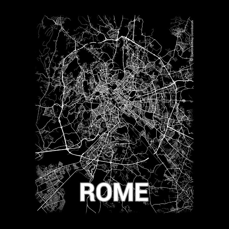 Plan de Rome et rues