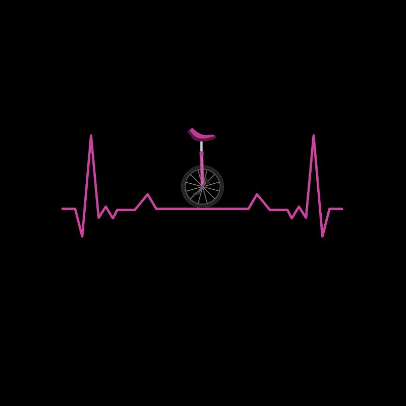 Einrad Einradfahrer Herzschlag
