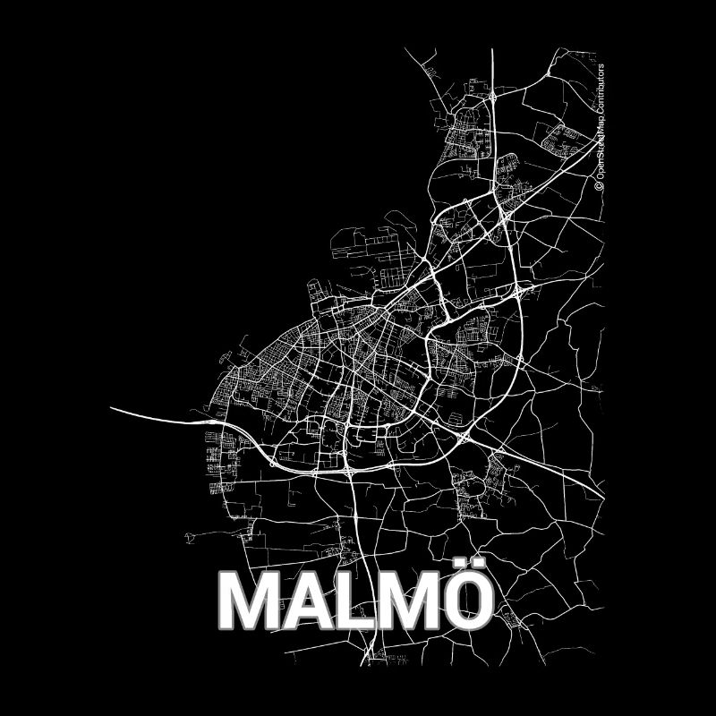 Malmö city map and streets