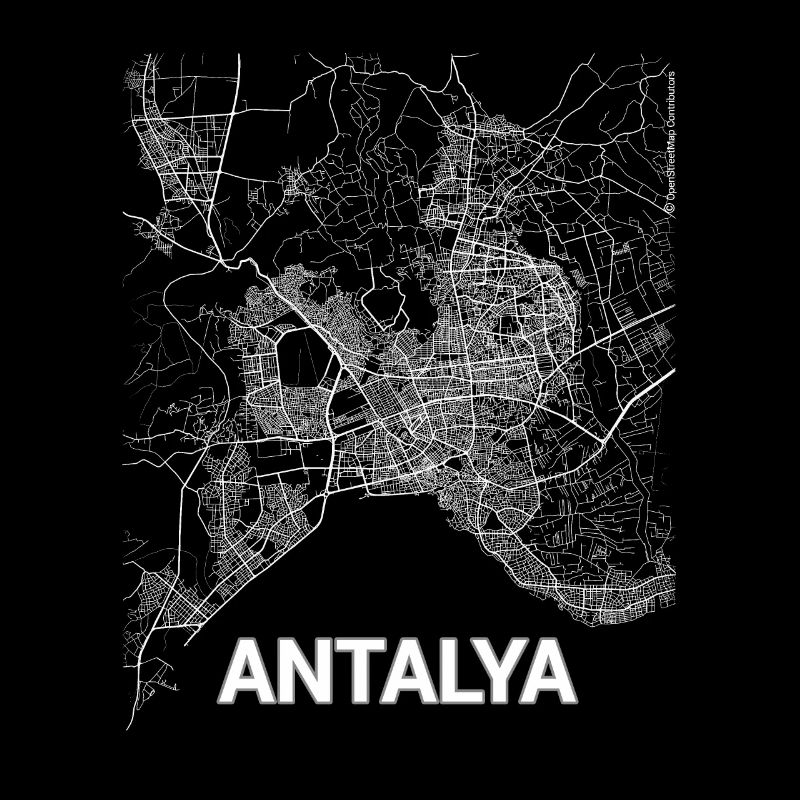 Antalya Stadtplan und Straßen