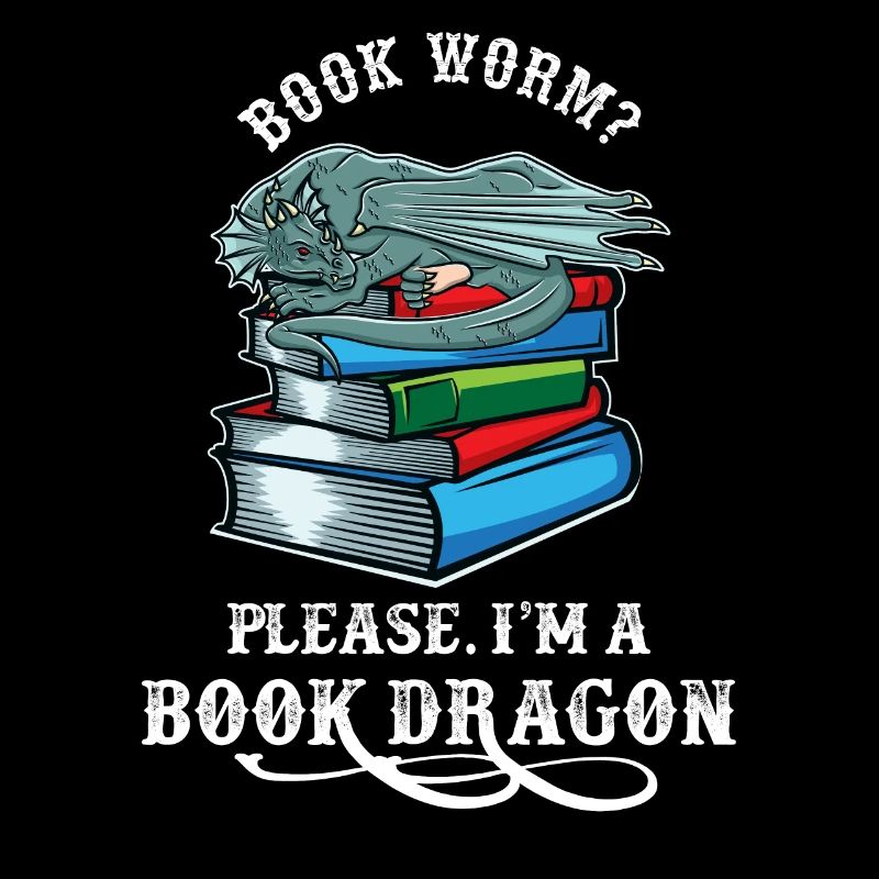 Bücherwurm? Bitte ich bin ein Bücherdrache Drachen