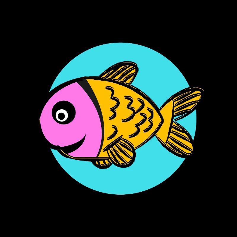 Bunter Comic Fisch