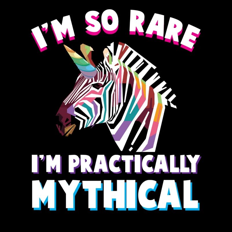 Behinderung Handicap Buntes Zebra Einhorn