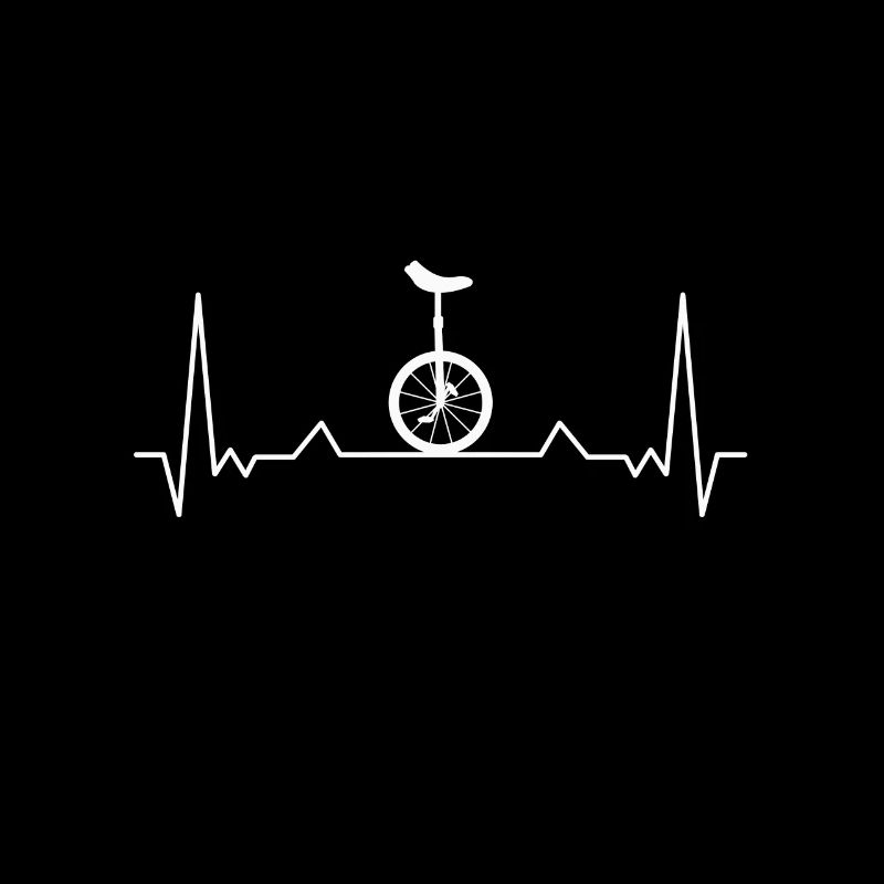 Einrad Einradfahrer Herzschlag
