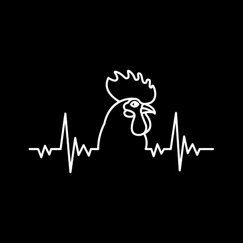 Chicken rooster heartbeat