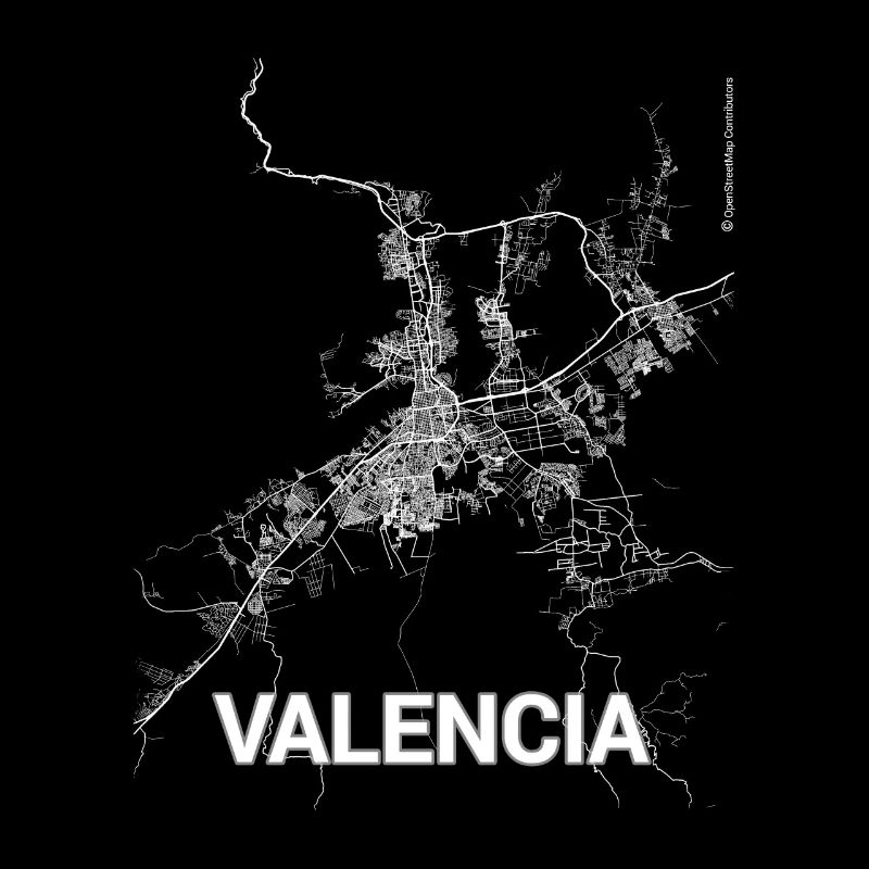 Plan et rues de Valence