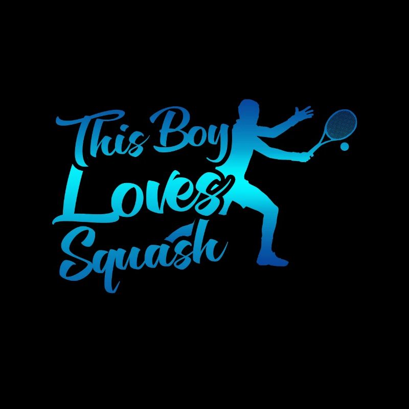 Ce garçon aime le squash