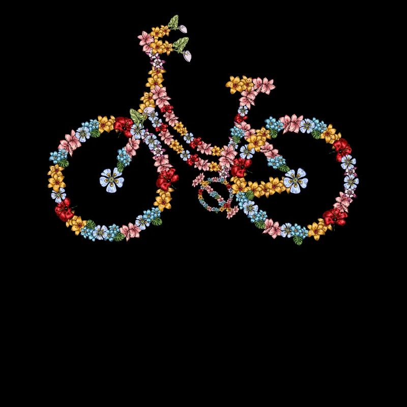 Fleurs vélo vélo 60 70 vélo