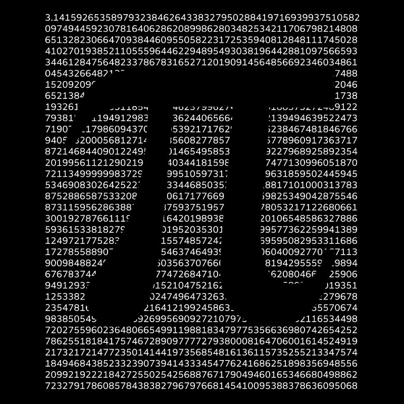 Numéro de cercle Math Pi